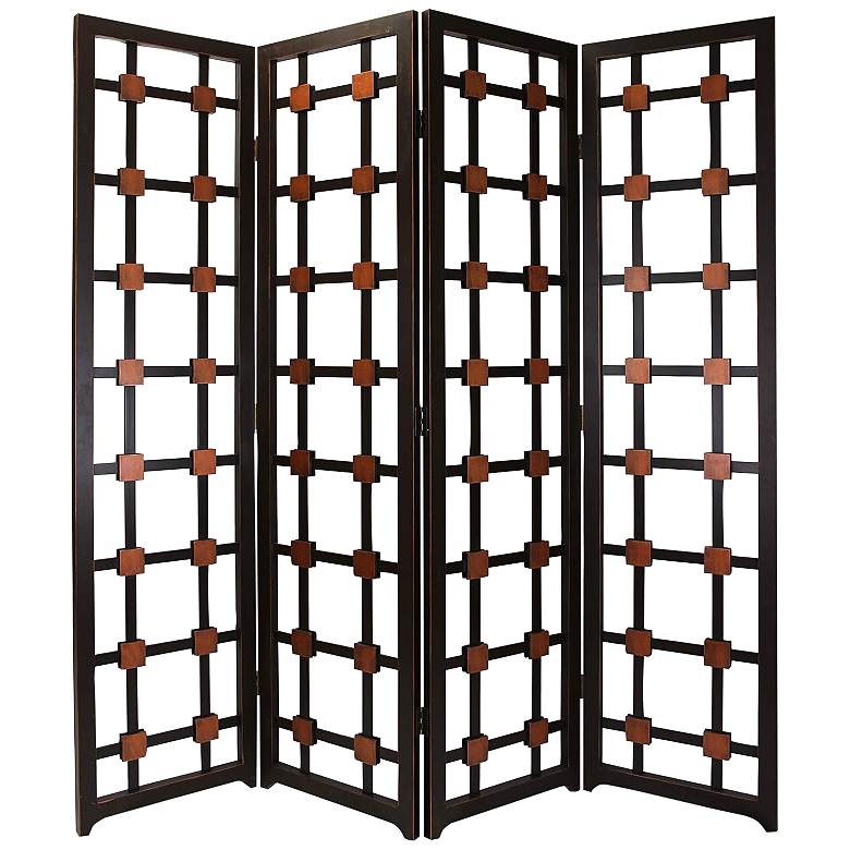 Image 2 Metropolitan 84 inch Wide Chocolate Brown Screen/Room Divider