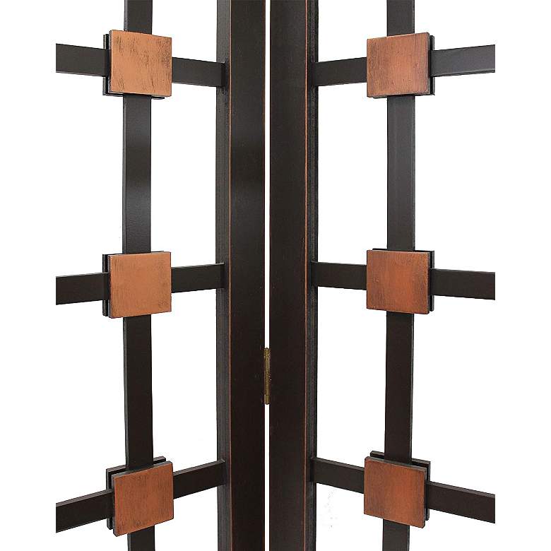 Image 3 Metropolitan 84 inch Wide Chocolate Brown Screen/Room Divider more views