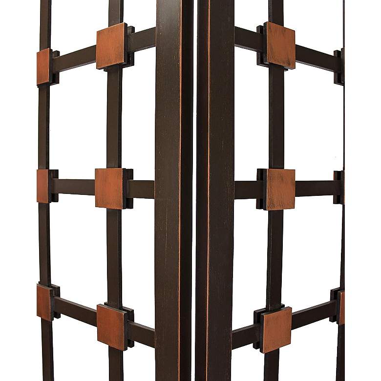 Image 4 Metropolitan 84 inch Wide Chocolate Brown Screen/Room Divider more views