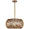 Metropolitan Abbondanza 20"W 6-Light Halcyon Gold Pendant