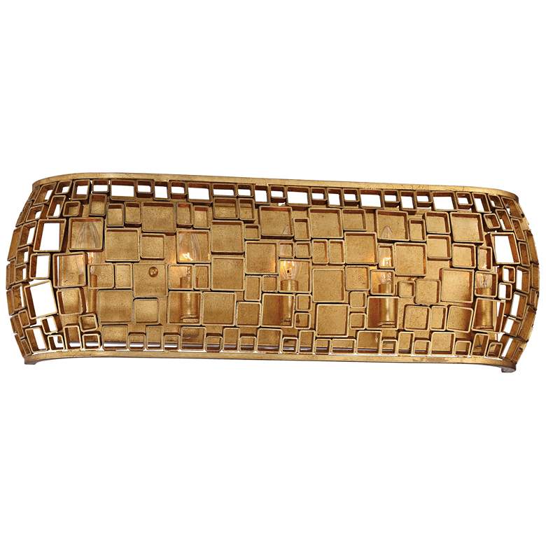 Image 1 Metropolitan Abbondanza 26 inchW Halcyon Gold 5-Light Bath Light