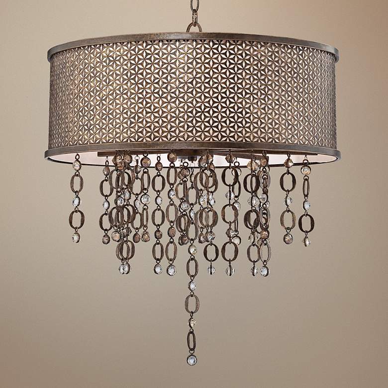 Image 1 Metropolitan Ajourer 27 3/4" Wide Drum Pendant Light