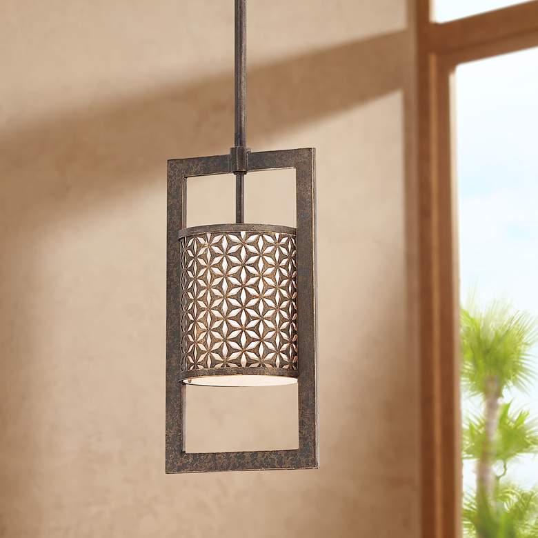 Image 1 Metropolitan Ajourer 6 1/2" Wide Mini Pendant Light