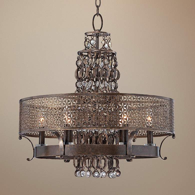 Image 1 Metropolitan Ajourer Collection 23 1/2" Wide Chandelier