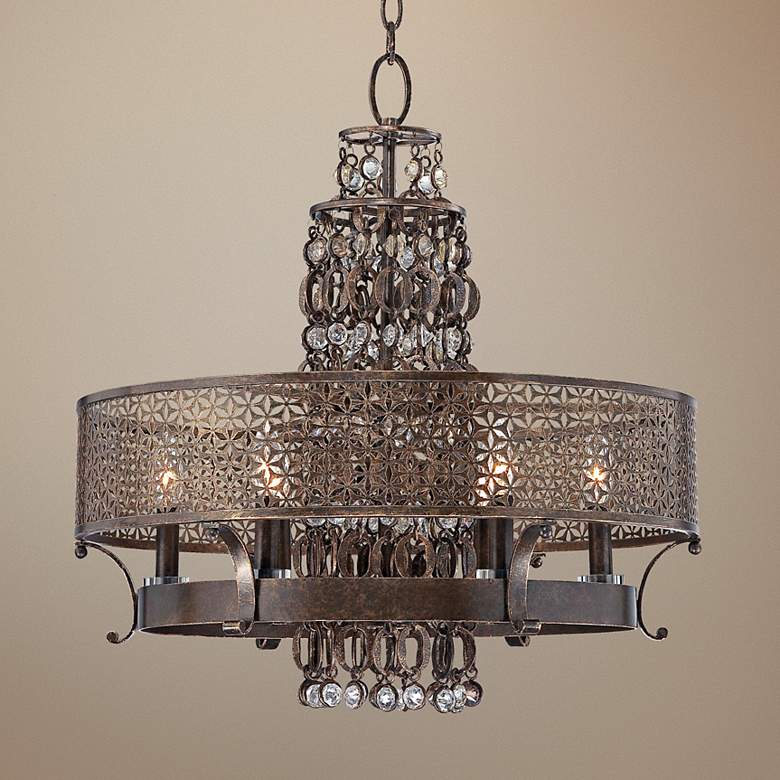 Image 1 Metropolitan Ajourer Collection 23 1/2 inch Wide Chandelier