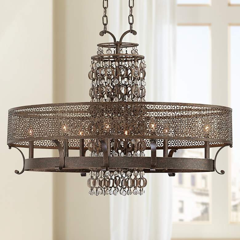Image 1 Metropolitan Ajourer Collection 42" Wide Oval Chandelier