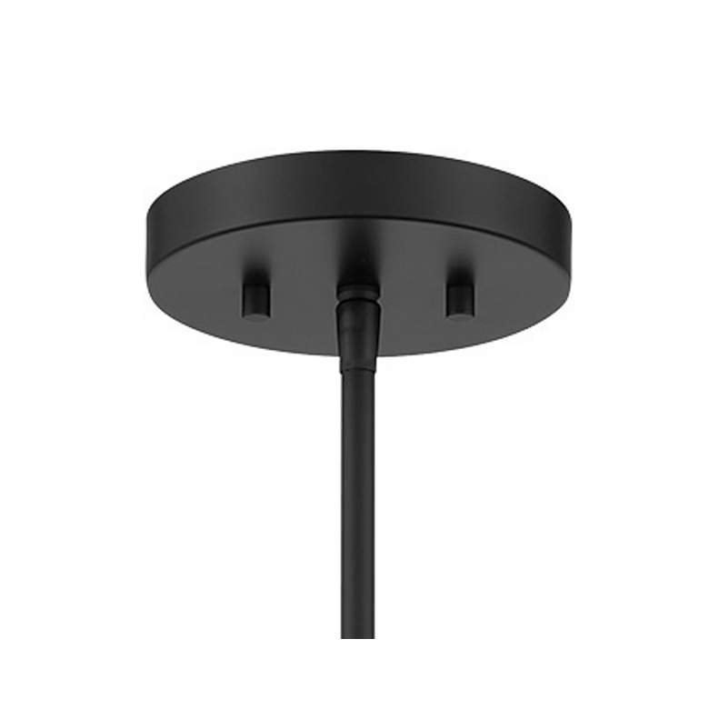 Image 2 Metropolitan Amesbury 1-Light 11.75-in Coal Black and Brass Indoor Pendant more views