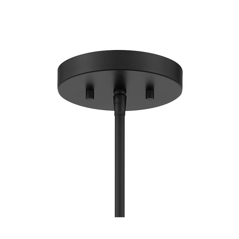 Image 2 Metropolitan Amesbury 1-Light 15.75-in Coal Black and Brass Indoor Pendant more views