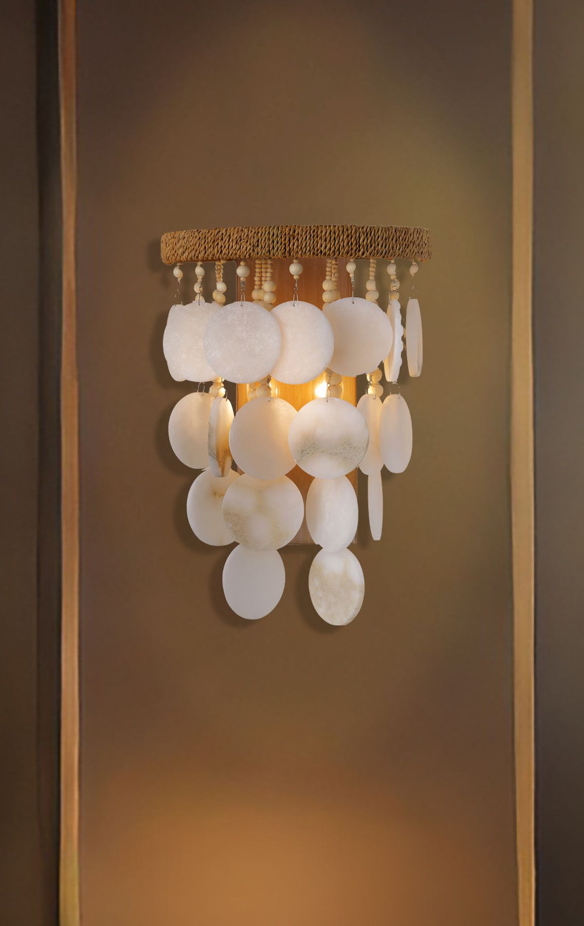 Metropolitan Aurelia's Cove 2-Light Autumn White Wall Sconce