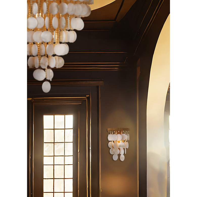 Image 5 Metropolitan Aurelia's Cove 2-Light Autumn White Wall Sconce more views