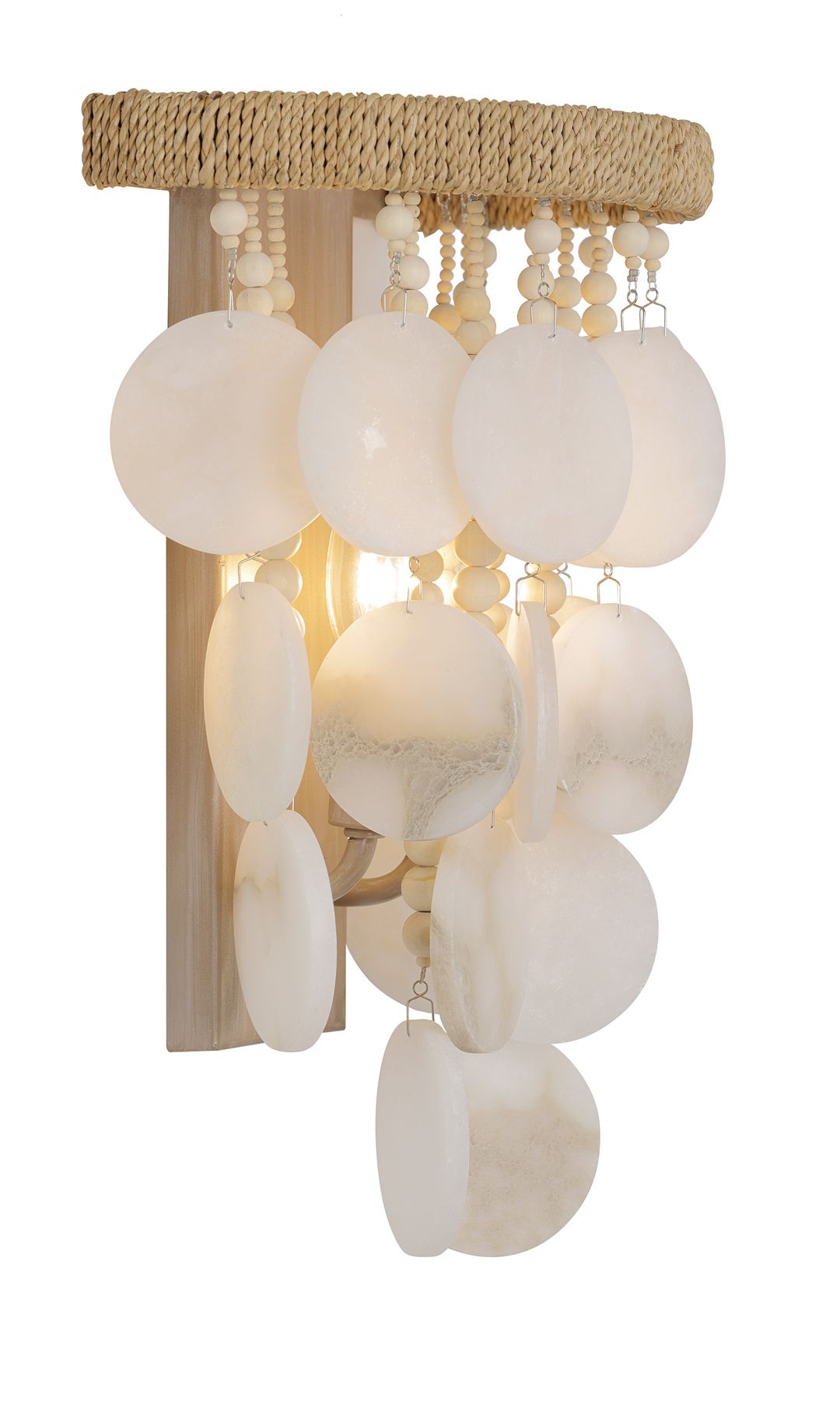 Metropolitan Aurelia's Cove 2-Light Autumn White Wall Sconce