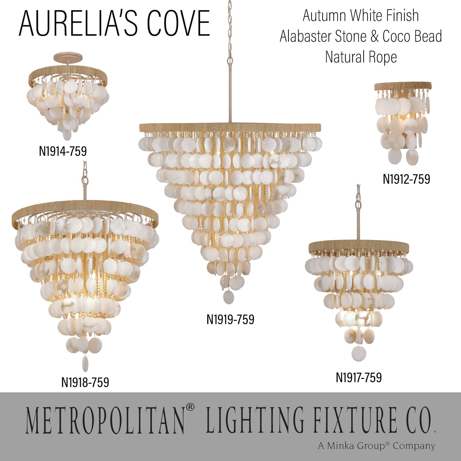 Metropolitan Aurelia's Cove 2-Light Autumn White Wall Sconce