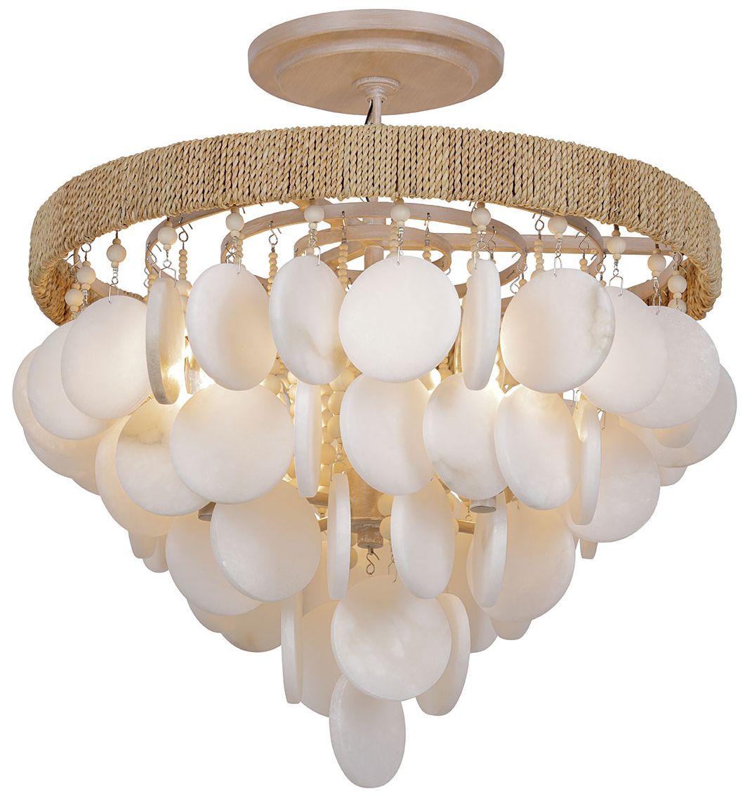 Thumbnail3 of Metropolitan Aurelia's Cove 4-Light Autumn White Semi-Flush Mount more views