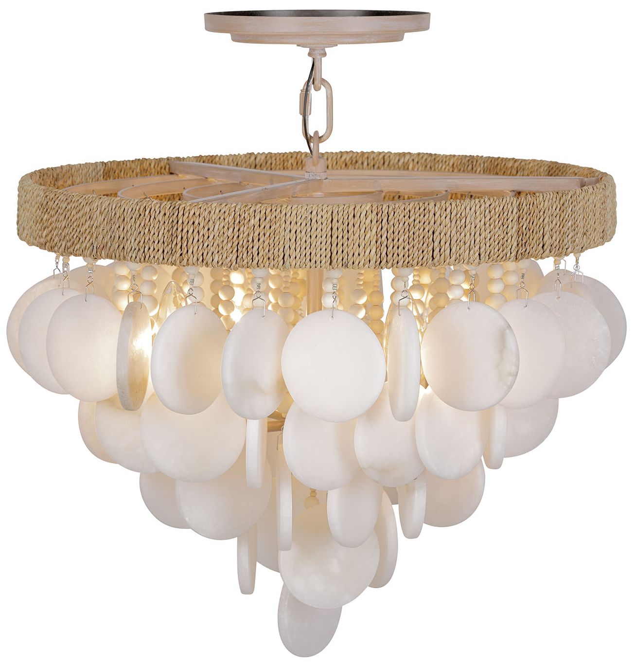 Metropolitan Aurelia's Cove 4-Light Autumn White Semi-Flush Mount