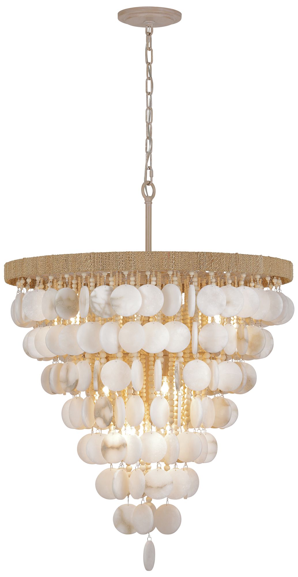 Image 4 Metropolitan Aurelias Cove 12-Lt 28.5-in Autumn White Pendant with Accents more views