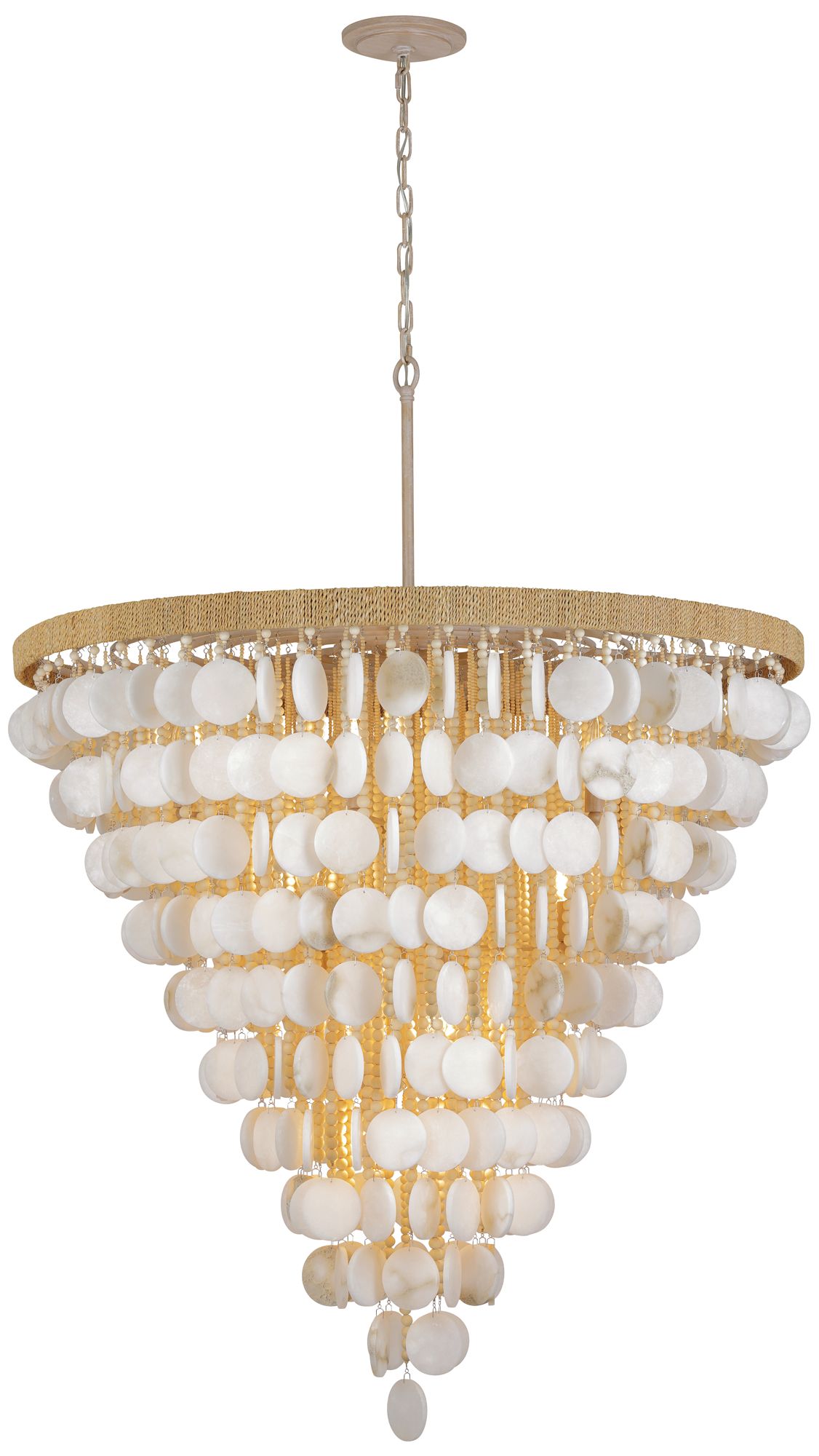 Image 2 Metropolitan Aurelias Cove 15-Light 40-in Autumn White Pendant with Accents