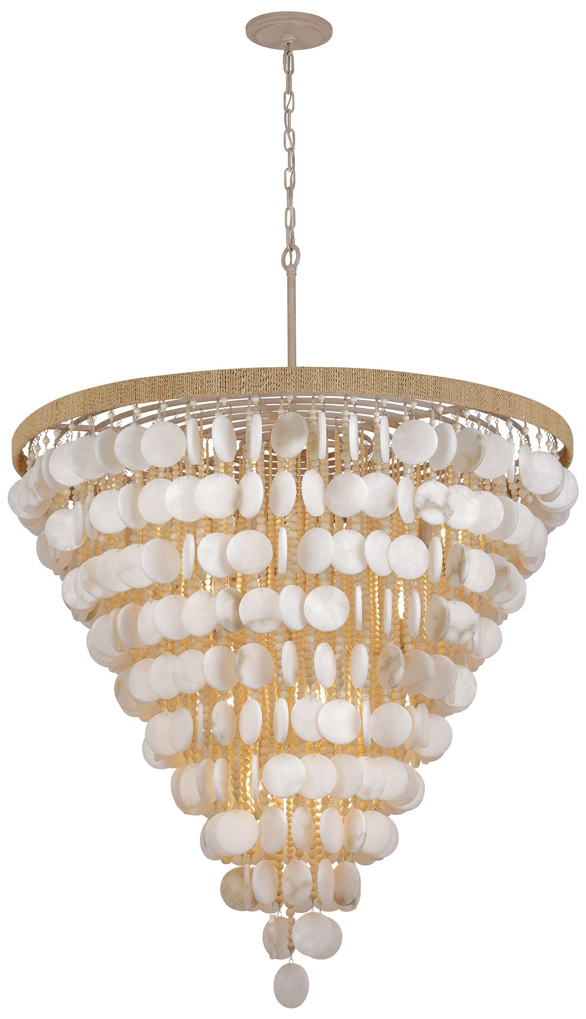 Image 5 Metropolitan Aurelias Cove 15-Light 40-in Autumn White Pendant with Accents more views