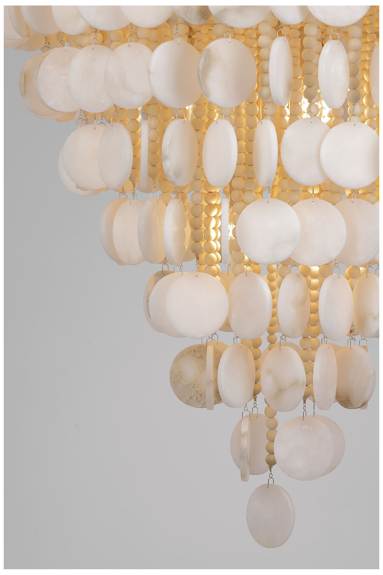Image 7 Metropolitan Aurelias Cove 15-Light 40-in Autumn White Pendant with Accents more views