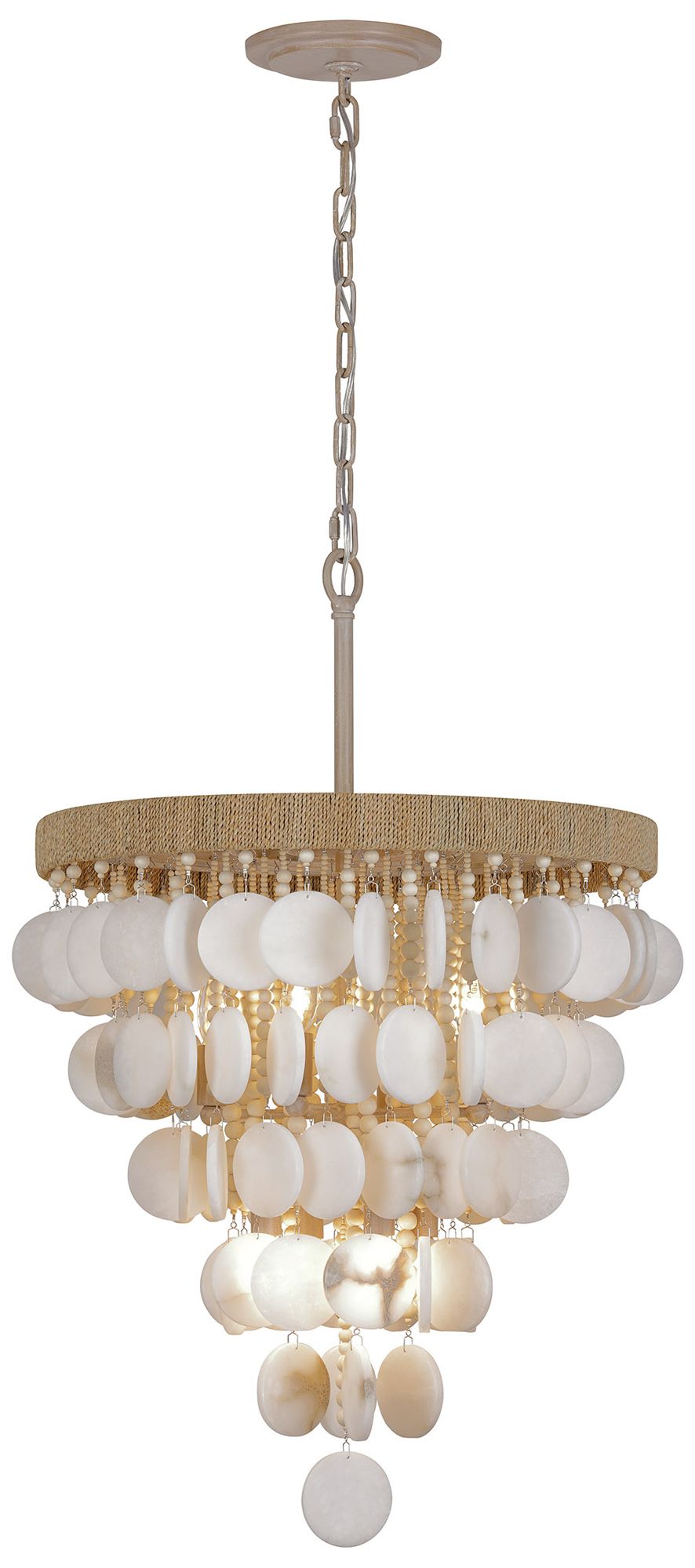 Image 4 Metropolitan Aurelias Cove 8-Light 20-in Autumn White Pendant with Accents more views