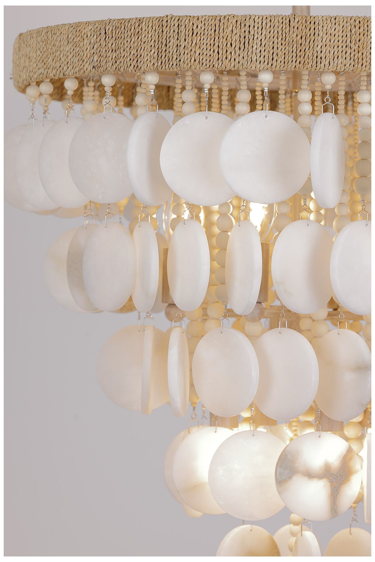 Image 7 Metropolitan Aurelias Cove 8-Light 20-in Autumn White Pendant with Accents more views