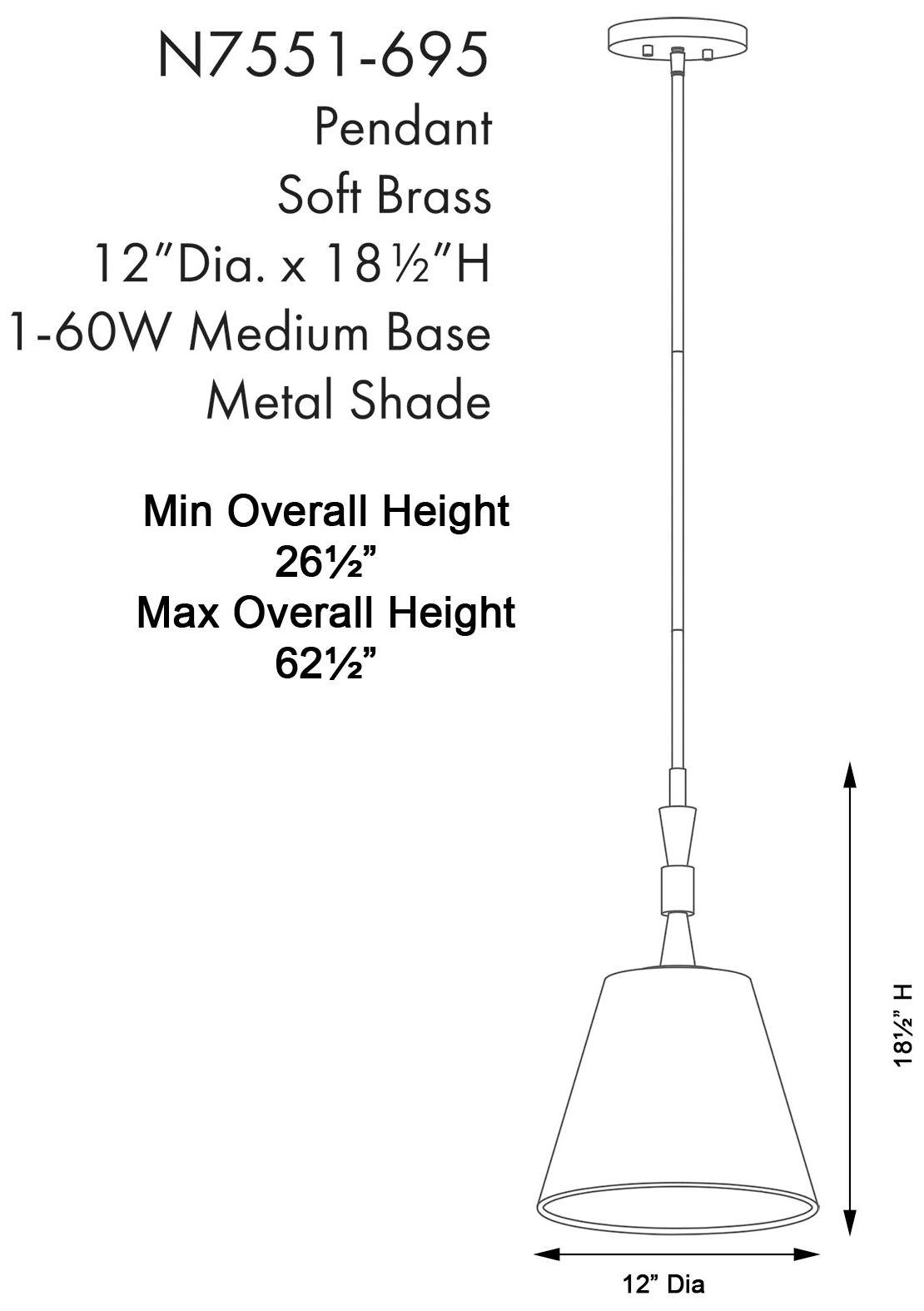Image 7 Metropolitan Baratti 12" Wide Soft Brass Mini Pendant more views