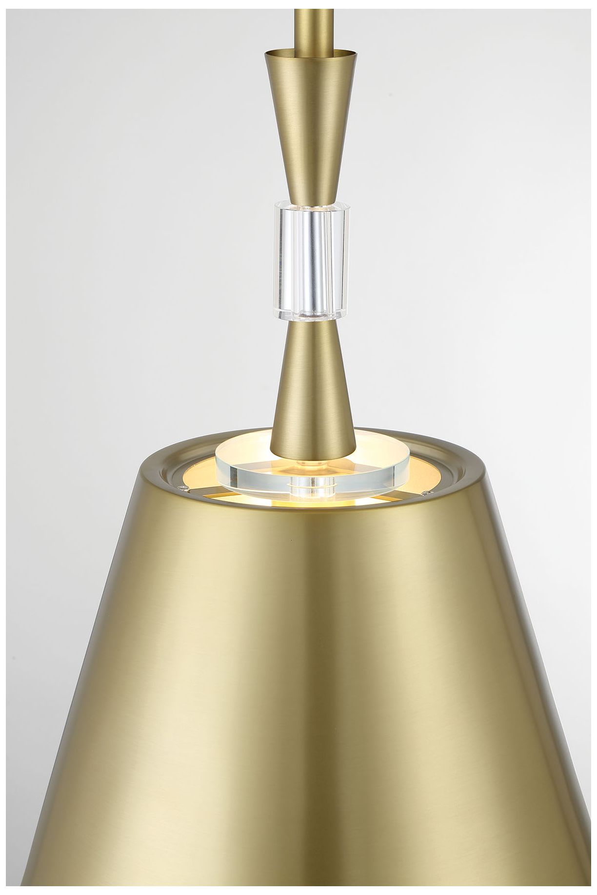 Metropolitan Baratti 12" Wide Soft Brass Mini Pendant