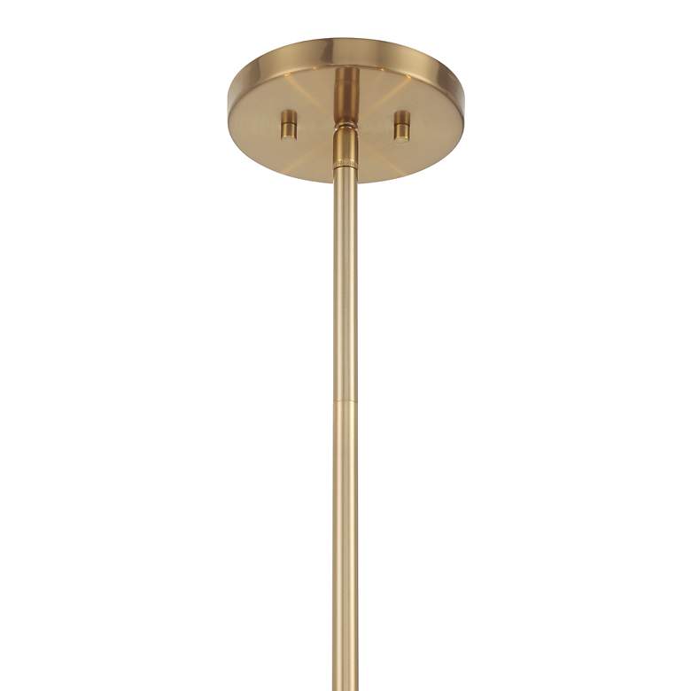 Image 6 Metropolitan Bardon 8-Light 28.25-in Celeste Brass Pendant with Shade more views