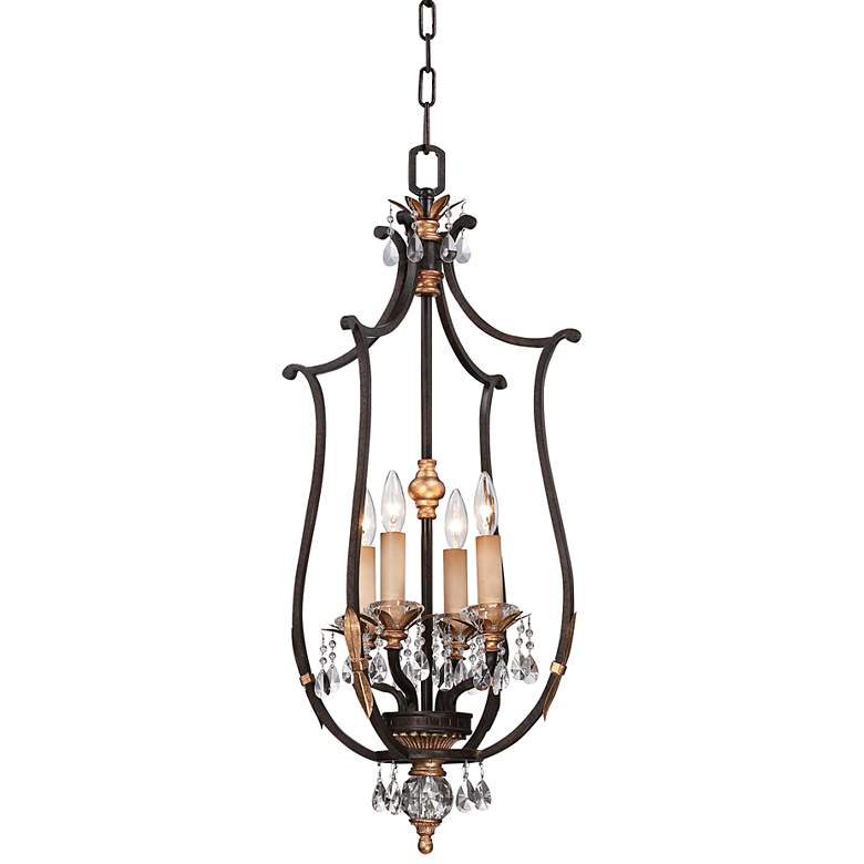 Image 2 Metropolitan Bella Cristallo 17" Wide Bronze Pendant Light