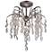 Metropolitan Bella Flora 21 3/4" Wide Silver Ceiling Light