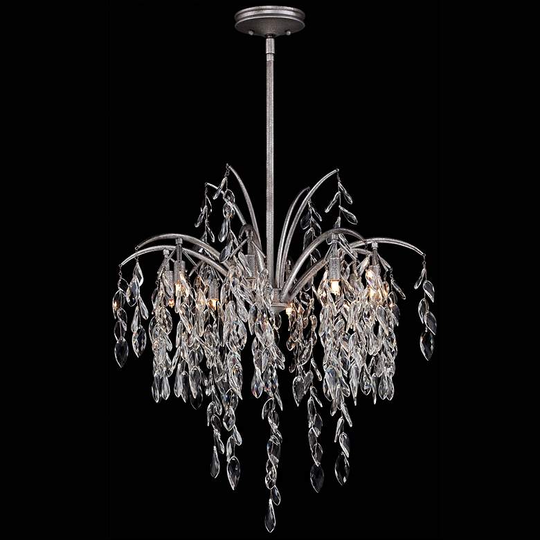 Image 1 Metropolitan Bella Flora 26 3/4"W Silver Mist Chandelier