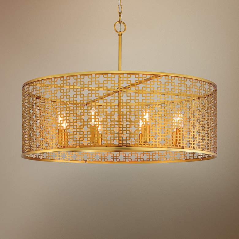 Image 1 Metropolitan Blairmoor 30" Wide Honey Gold Pendant Light