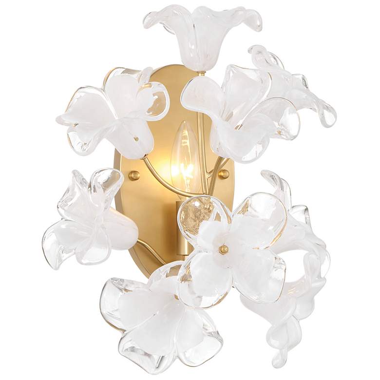Image 6 Metropolitan Bloome 1-Light 11.25-in Legacy Brass Indoor Wall Sconce more views
