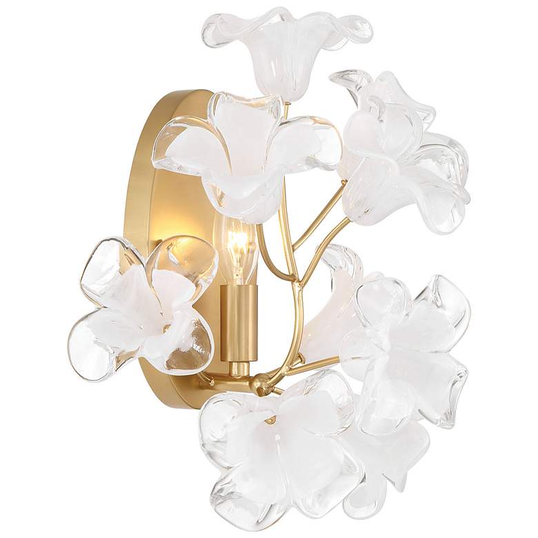 Image 1 Metropolitan Bloome 6-Light 29-in Legacy Brass Indoor Chandelier