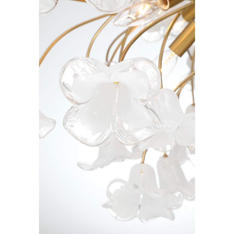 Image 4 Metropolitan Bloome 6-Light 29-in Legacy Brass Indoor Chandelier more views