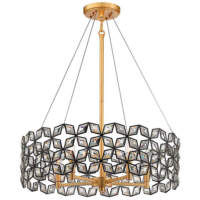 Image 2 Metropolitan Brookcrest 24 3/4 inch Wide Crystal 5-Light Pendant Light