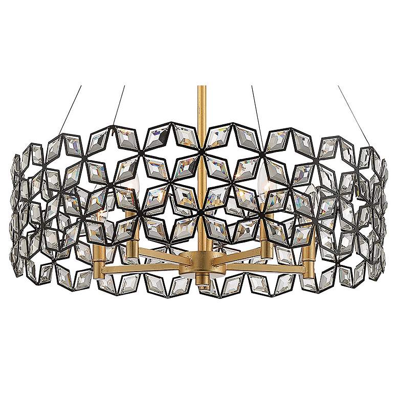 Image 3 Metropolitan Brookcrest 24 3/4 inch Wide Crystal 5-Light Pendant Light more views