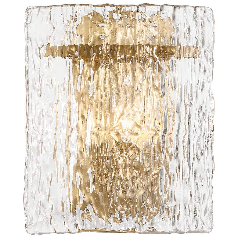 Image 2 Metropolitan Brookstreet 1-Light 9.25-in Legacy Brass Indoor Wall Sconce more views