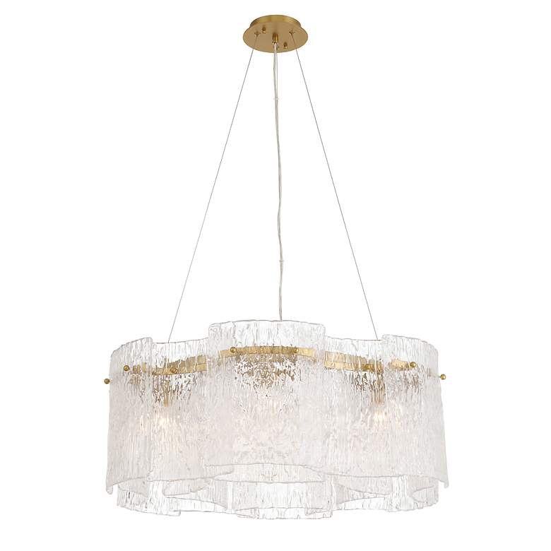 Image 3 Metropolitan Brookstreet 6-Light 29.5-in Legacy Brass Indoor Pendant more views