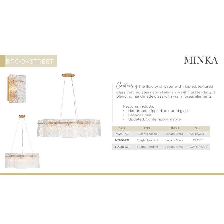 Image 4 Metropolitan Brookstreet 6-Light 29.5-in Legacy Brass Indoor Pendant more views