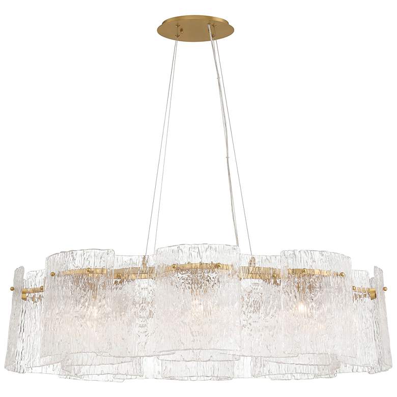Image 1 Metropolitan Brookstreet 8-Light 27.5-in Legacy Brass Indoor Pendant