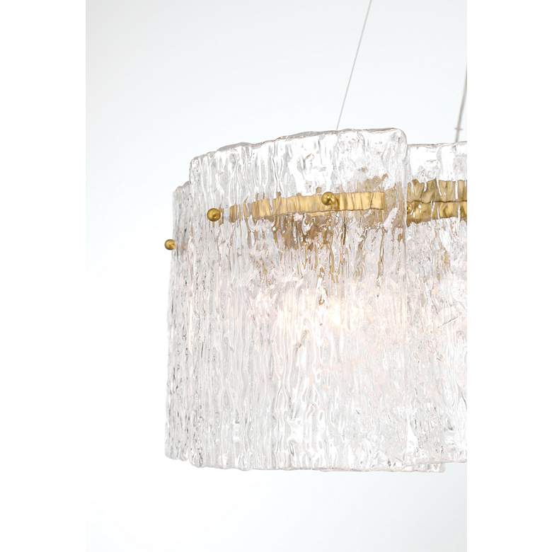 Image 3 Metropolitan Brookstreet 8-Light 27.5-in Legacy Brass Indoor Pendant more views