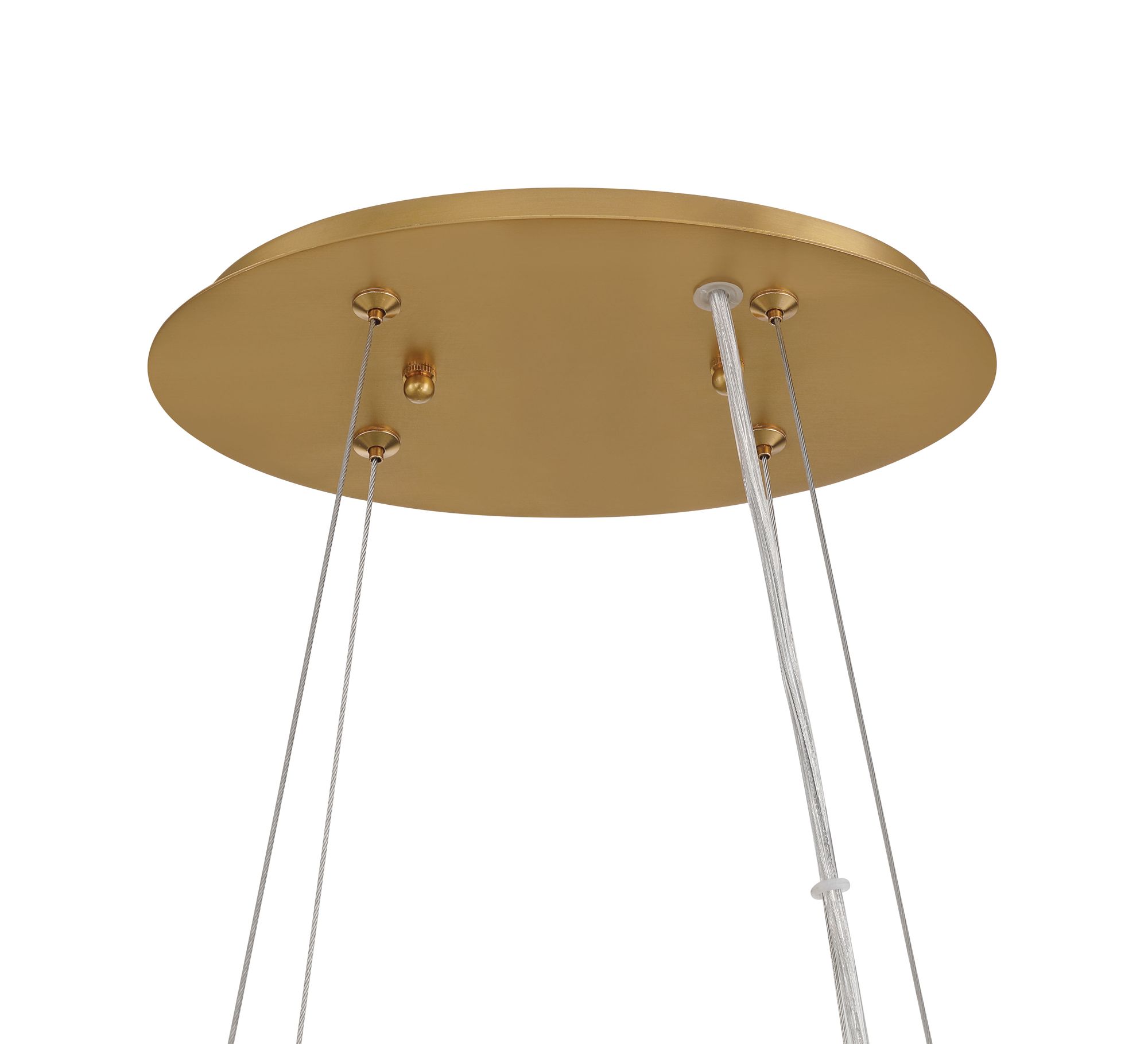 Metropolitan Brookstreet 8-Light 27.5-in Legacy Brass Indoor Pendant