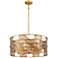 Metropolitan Brynhurst 24"W Autumn Gold Leaf Pendant Light