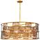 Metropolitan Brynhurst 32"W Autumn Gold Leaf Pendant Light