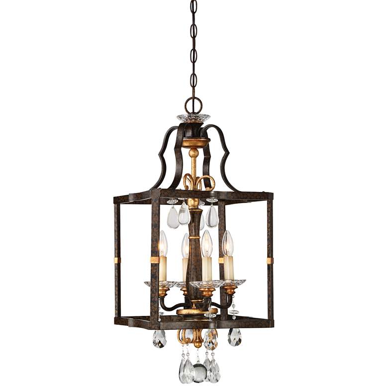 Image 2 Metropolitan Chateau Nobles 14" Wide Raven Bronze 4-Light Pendant