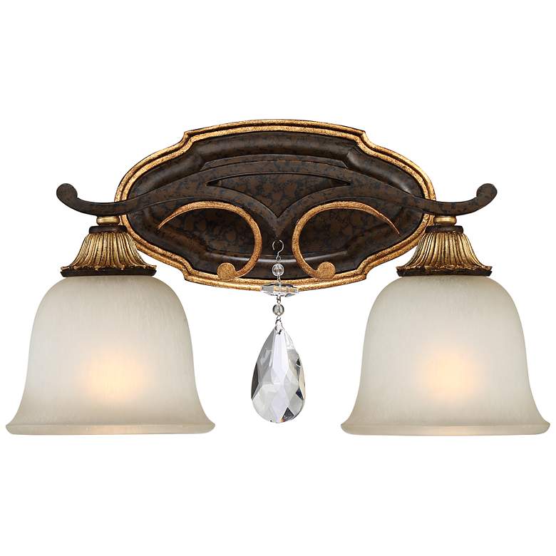 Image 1 Metropolitan Chateau Nobles 16 1/4"W Bronze Bath Light