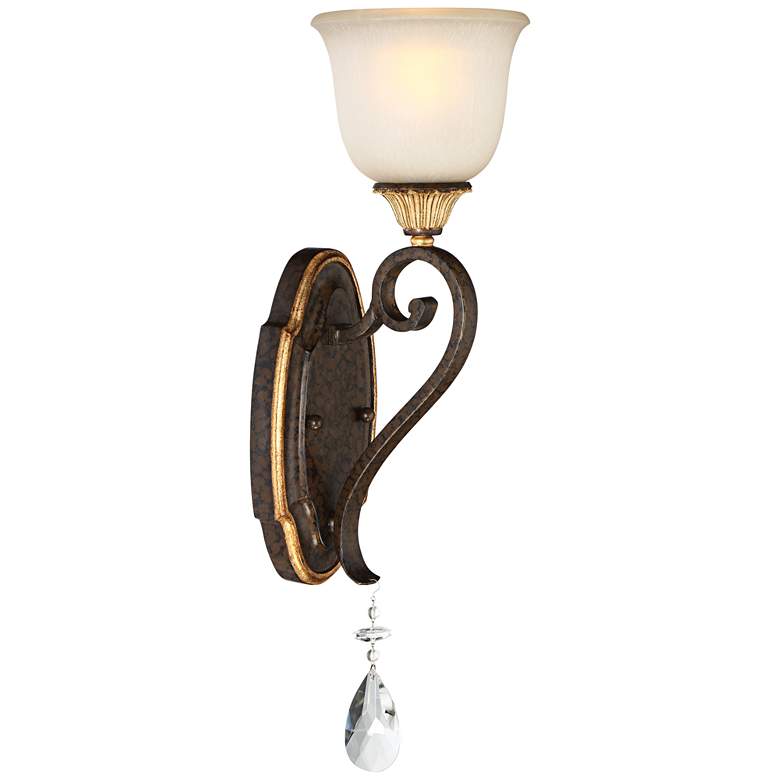 Image 1 Metropolitan Chateau Nobles 21 3/4"W Bronze Wall Sconce