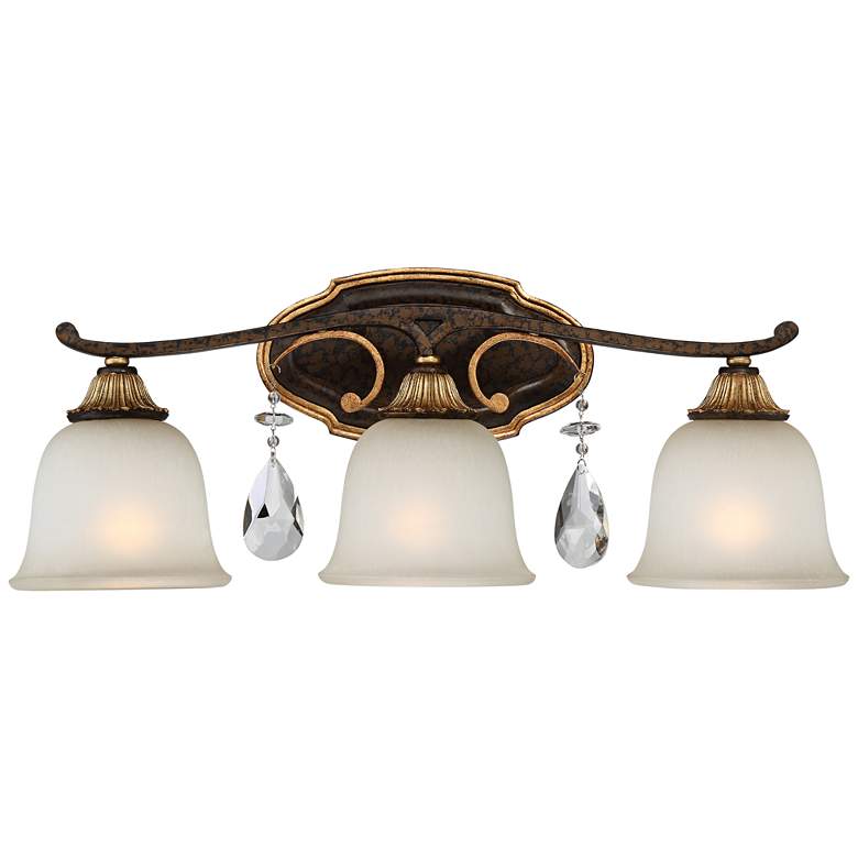 Image 2 Metropolitan Chateau Nobles 23 3/4"W Bronze Bath Light