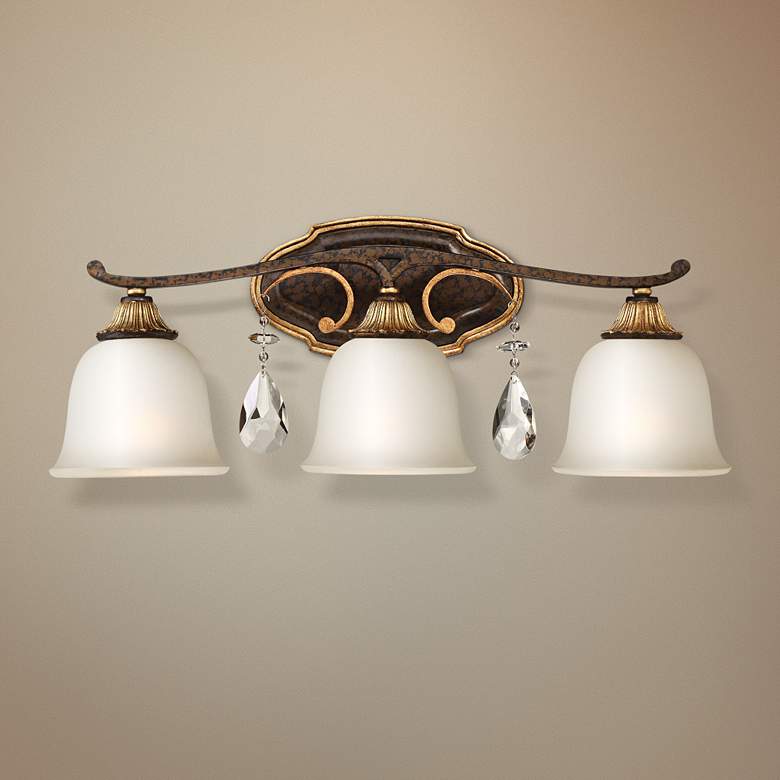 Image 1 Metropolitan Chateau Nobles 23 3/4"W Bronze Bath Light