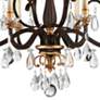 Metropolitan Chateau Nobles 34" Wide Raven Bronze 10-Light Chandelier